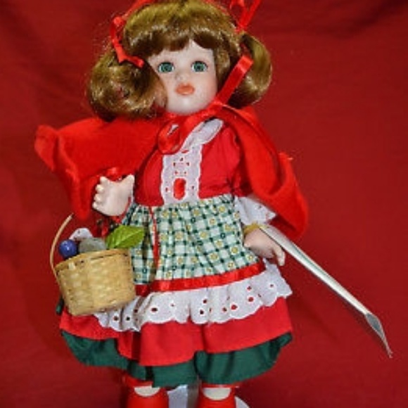 little red riding hood porcelain doll